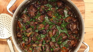 Oxtail with Orange, Olives and Walnuts