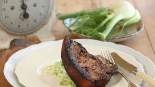 Pork Loin Chop with Quince Glaze