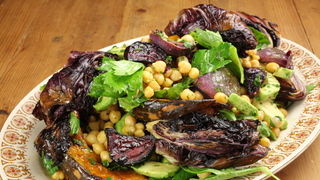 Cheat’s Chickpea, Pumpkin and Roasted Onion Salad