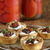 Goats cheese tarts preserved lemon and currant chutney 