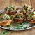 Moroccan chicken and raisin tarts